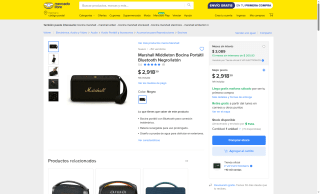 Bocina Marshall Middleton por $2,743 | Mercado Libre