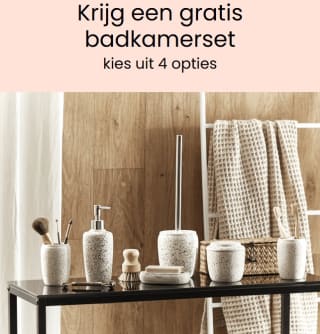 Gratis badkamerset bij besteding vanaf €250 bij Beliani