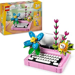 LEGO Creator 3 en 1 Máquina de Escribir con Flores (31169) por 23.99€