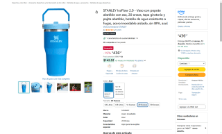 Vaso Stanley IceFlow 20oz por $437 | Oferta Amazon