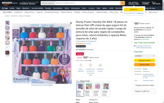 Kit Esmalte Uñas Townley Girl Frozen 18 Unidades por $99 | Amazon