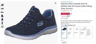 Skechers Men’s Gowalk Arch Fit schoenen voor €27,72 bij Amazon
