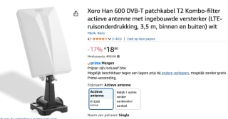 Xoro Han 600 DVB-T antenne voor €18,80 bij Amazon