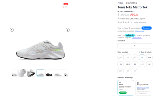 Tenis Nike Metro Tek por $800 en Innovasport