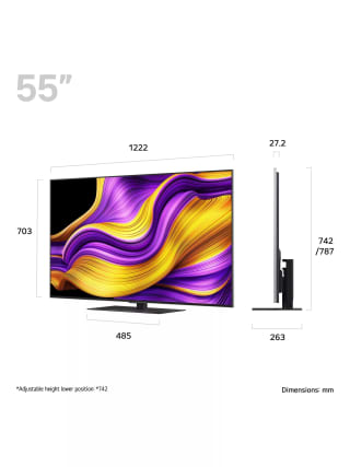 LG OLED55G56LS (2025) OLED evo HDR 4K UHD TV, 55 inch, Dolby Atmos, Stand Version 5