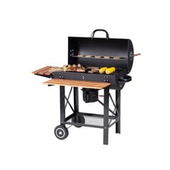 Tarrington House Louisiana Barbacoa de carbón con ruedas y mesas plegables a 59.99€