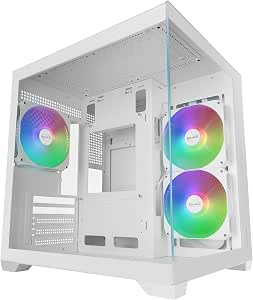 Mars Gaming MC-VIEW3, Caja PC MicroATX, Cristal Templado Panorámico por 42.17€
