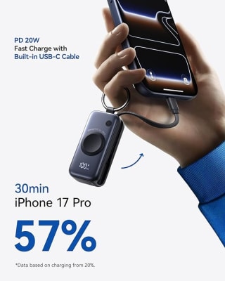 INIU Pocket-Size Power Bank, 20W 5000mAh for £21.81