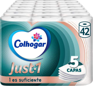 42 rollos Colhogar Just 1 de 5 capas por 25.16€