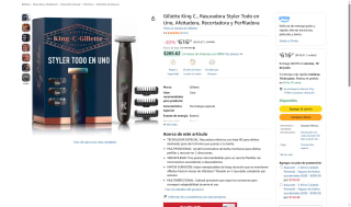 Rasuradora Gillette King C. por $617 | Oferta Amazon