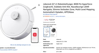 Roborock Q7 - Robotstofzuiger - Wit voor €111,66 bij Amazon