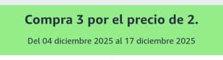 3×2 en Alimentación, Salud y Belleza en Amazon.
