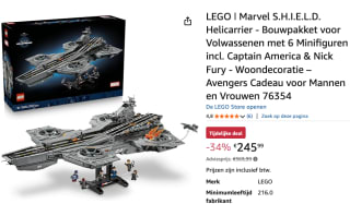 LEGO® Marvel S.H.I.E.L.D. Helicarrier - 76354 voor €245,99 bij Amazon