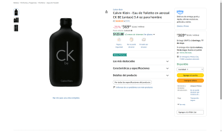 Fragancia CK BE 100ml por $369 | Oferta Amazon