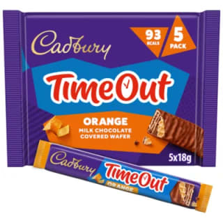 Cadbury Timeout Wafer Bars 5 Pack for £1 at Asda