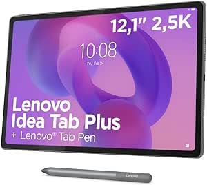 Lenovo Idea Tab Plus Tablet 12.1" 2.5K MediaTek, 12 GB RAM, 256 GB + Tab Pen por 269€