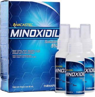 Anacastel Minoxidil 5% para 3 Meses por $369 | Oferta Amazon