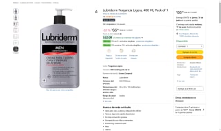 Lubriderm Fragancia Ligera 400ml por $66 | Oferta Amazon