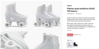 Patines Quad Artísticos QUAD 100 Oxelo por $749 | Decathlon