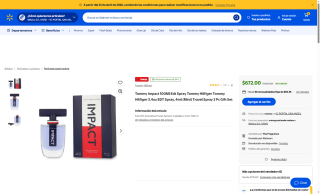 Tommy Hilfiger Tommy Impact EDT 100ml por $672 | Ahorro Walmart