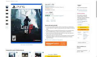 Juego Lies of P para PS5 por $595 | Oferta Amazon