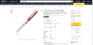 Conair Tenaza con Tecnologia Doble Ceramica por $375 | Descuento Amazon