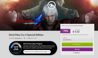 Devil May Cry 4 Special Edition por $95 | Oferta GOG