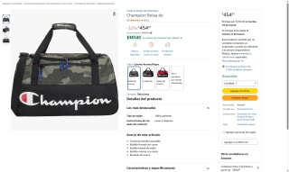Maleta Champion Diseño Exclusivo por $455 | Amazon