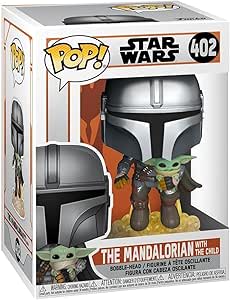 Figurine Funko pop! Star Wars : The Mandalorian - Mando Flying with Jet Pack à 6,99€