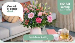 €2,50 korting op de boeketten: Marieke en Eveline bij Topbloemen
