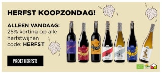 25% korting op alle herfstwijnen bij Neleman