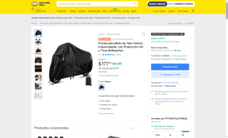 Funda Moto Oxford XL por $177 | Oferta Mercado Libre