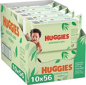 Huggies Natural Care Toallitas 10 Packs de 56 por 7,40€
