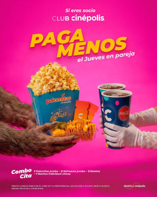 Nuevo Combo Cita Válido los Jueves | Cinépolis