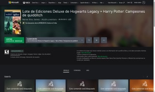 Ediciones Deluxe de Hogwarts Legacy + Harry Potter: Campeones de quidditch en $195