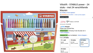 Stabilo Power viltstiften (24 stuks) voor € €7,69 bij Amazon