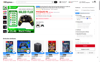 GameSir Kaleid Flux Control por $654 | AliExpress (DiDi)