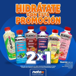 2x1 en Suerox 630ml | Tiendas Neto