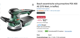 Bosch PEX 400 AE Excentrische schuurmachine voor €82,49 bij Amazon