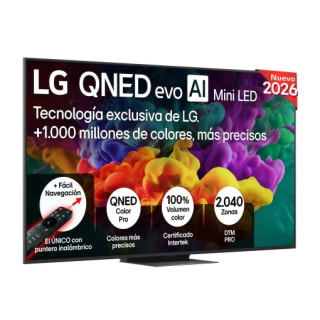 Smart TV QNED evo 65" LG 65QNED87B6A con IA, 4K MiniLED por 799€