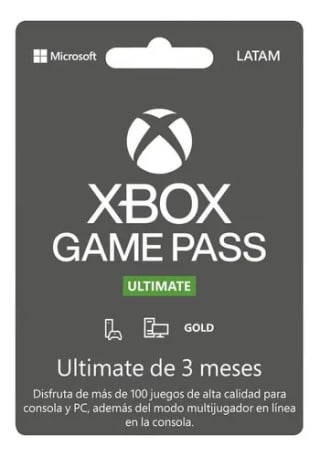 3 Meses de Game Pass Ultimate por $500 | Amazon Japón