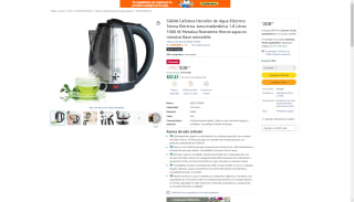 Hervidor de Agua Eléctrico SIGNA 1.8L en $208 | Descuento Amazon