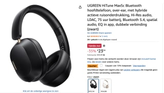 Ugreen Hi Tune Max 5C ANC Draadloze Koptelefoon voor €21,36 bij Amazon