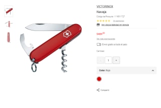 Navaja Victorinox 6 Cuchillas Roja por $489 | Oferta Liverpool