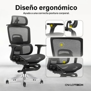 Owlotech Luxa silla ergonómica mesh por 249,99€