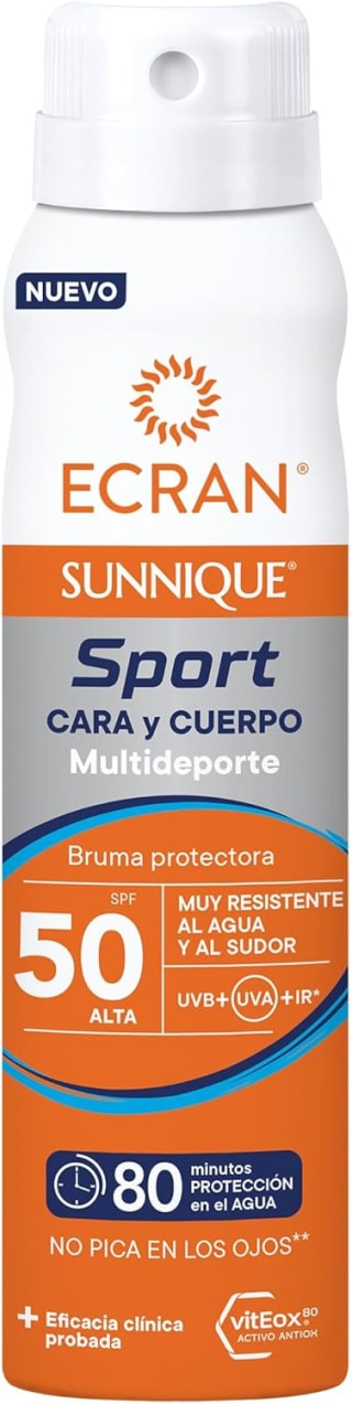 2 botes Ecran Sunnique Sport Bruma Protectora SPF 50 de 75 ml por 11.12€