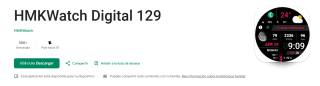 Carátula HMKWatch Digital 129 Gratis | PlayStore