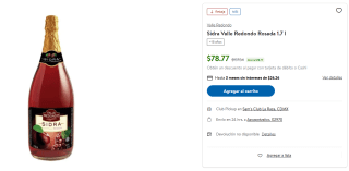 Sidra Valle Redondo 1.7L por $78 | Sam's Club