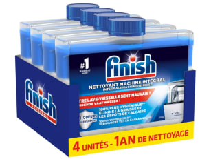 Lot de 4 Flacons de Produit Nettoyant Machine Lave-Vaisselle Finish Intégral à 44,98€