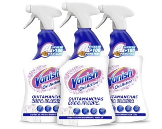 Vanish Quitamanchas en spray Oxi Action para ropa blanca pack de 3 x 750 ml por 8,99€